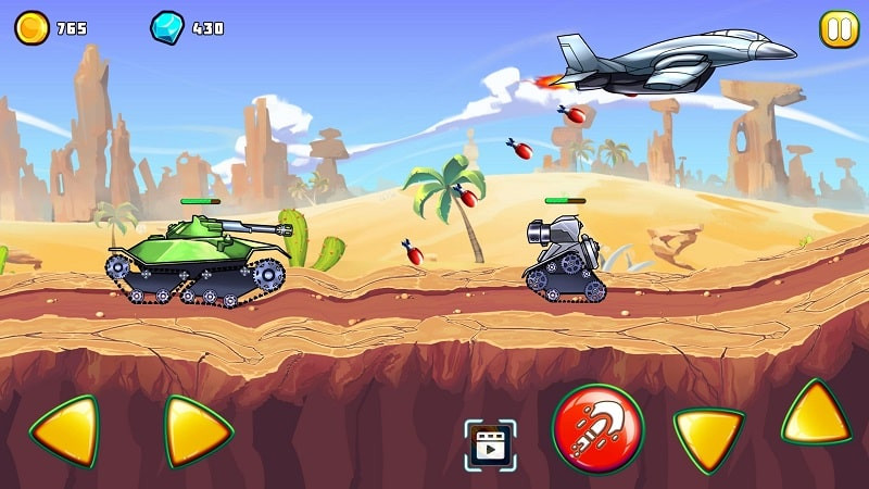 Tank Attack 4 MOD APK gameplay screenshot