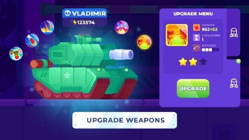 Tank Stars 2 MOD APK gameplay