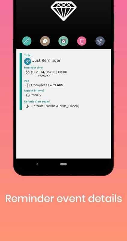 Setting flexible repeat intervals in Just Reminder with Alarm MOD APK