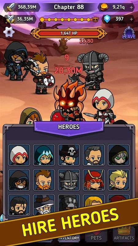 Tap Hero Clicker Equipment