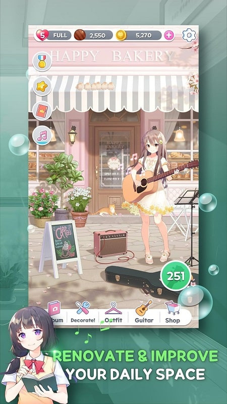 Changing Outfits in Guitar Girl Match 3