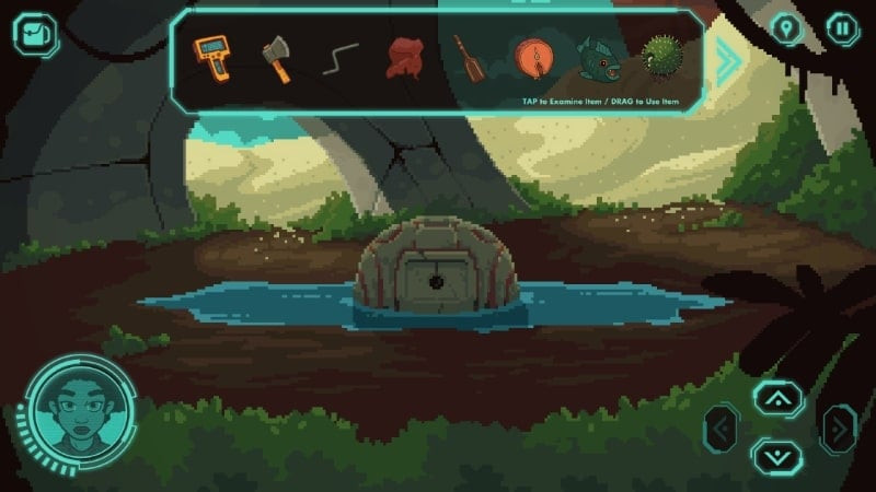 Inventory screen in The Abandoned Planet APK MOD