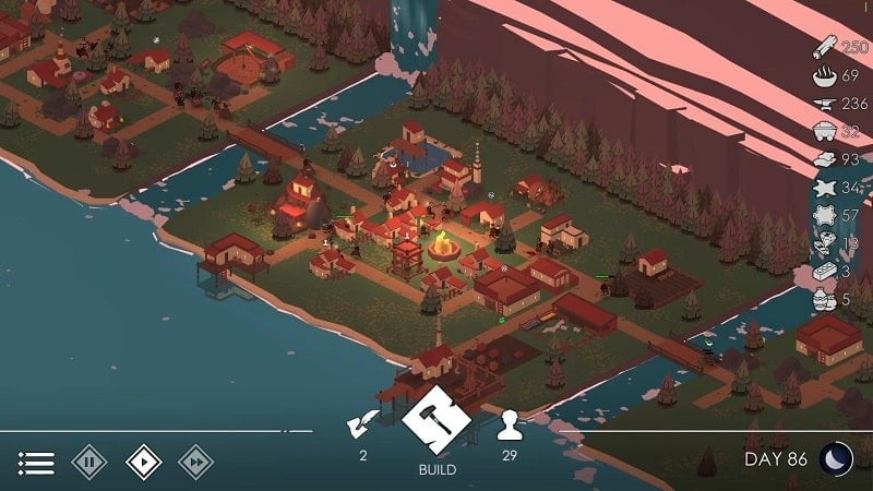 Exploring the map in The Bonfire 2 MOD APK