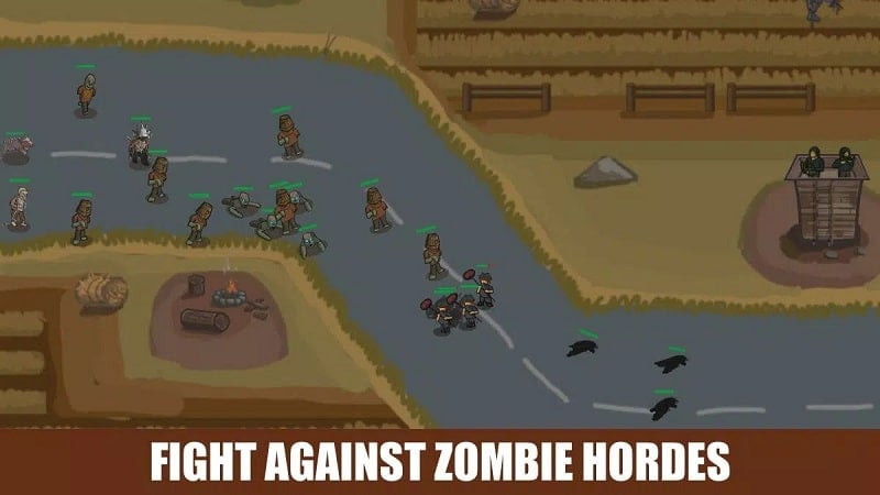 Soldiers fighting zombies in The Last Hope: Zombie Defense mod