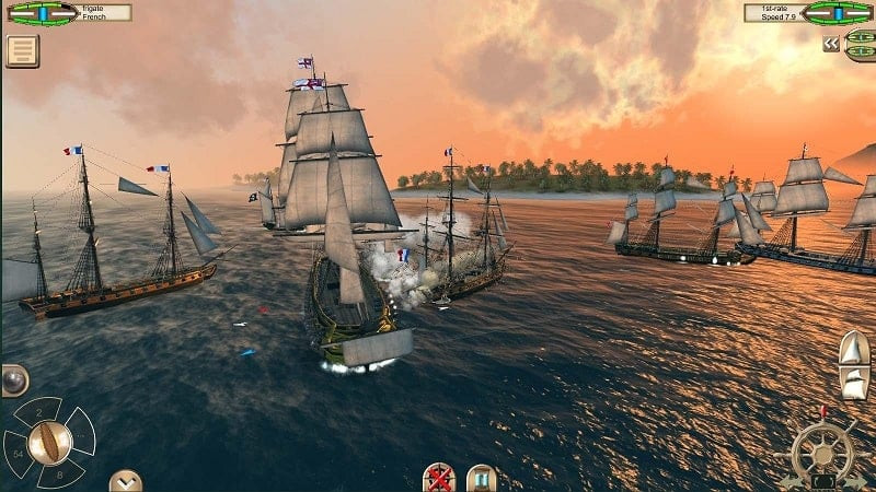 Variety of ships in The Pirate: Caribbean Hunt