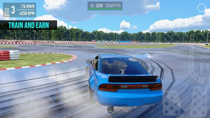 Unlocking all cars with the unlimited money feature in The Touge MOD APK.