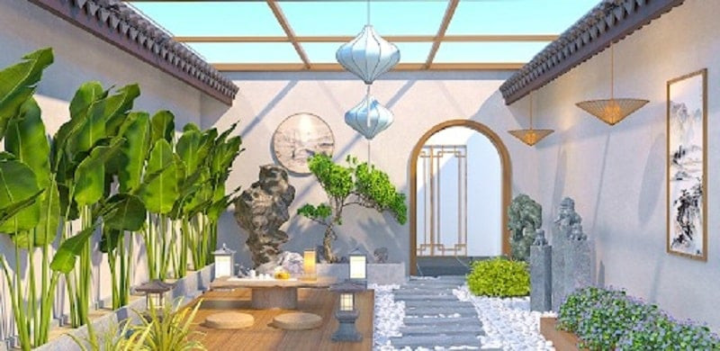 Thiết kế nội thất trong Solitaire Zen Home Design