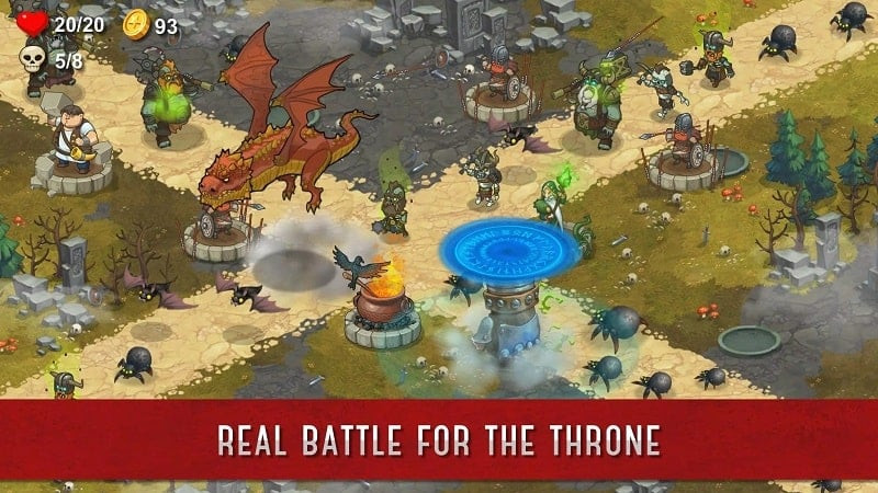 Throne Offline MOD APK gameplay screenshot