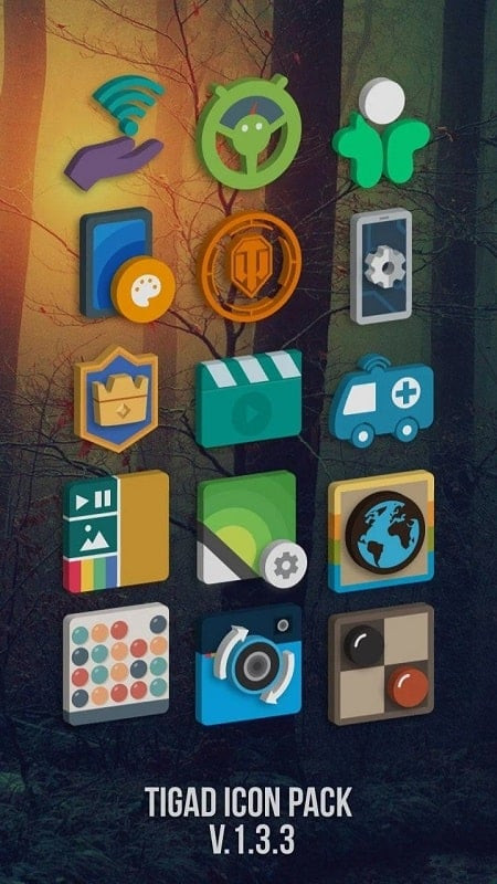 Tigad Pro Icon Pack customization