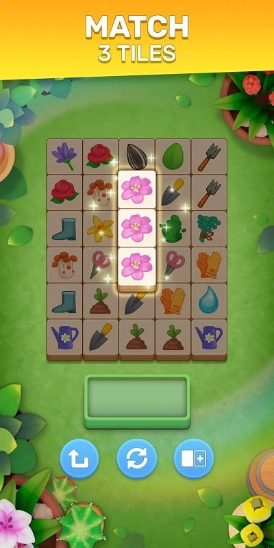 Tile Garden APK screenshot showing home design