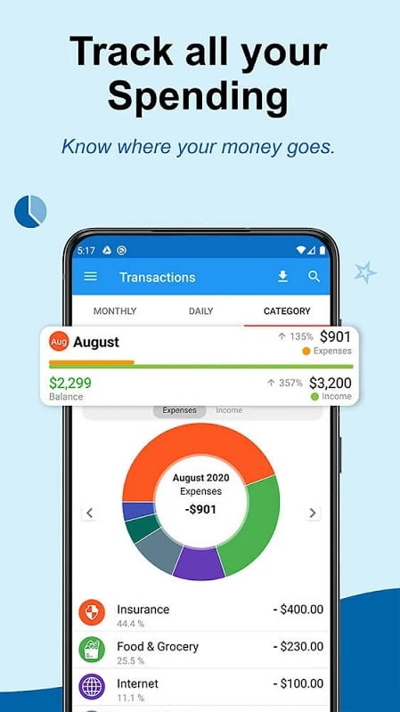 TimelyBills MOD APK - Đồng bộ hóa dữ liệu