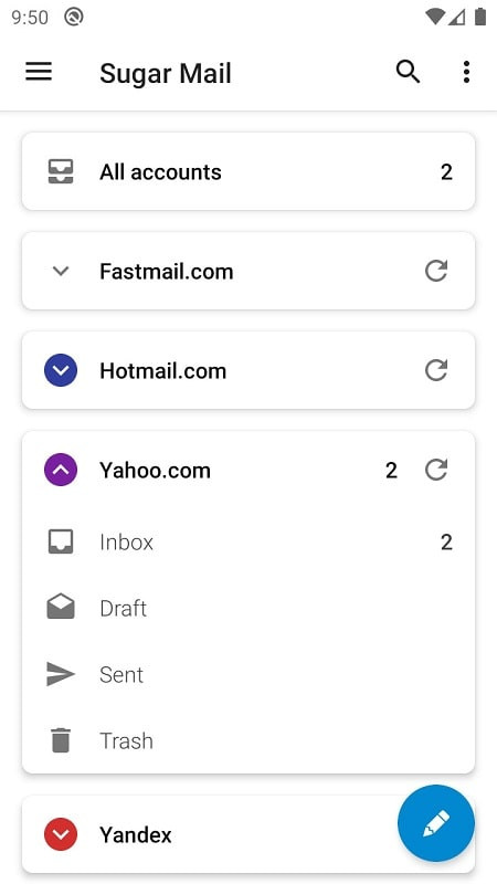 Push mail feature of Sugar Mail email app mod.