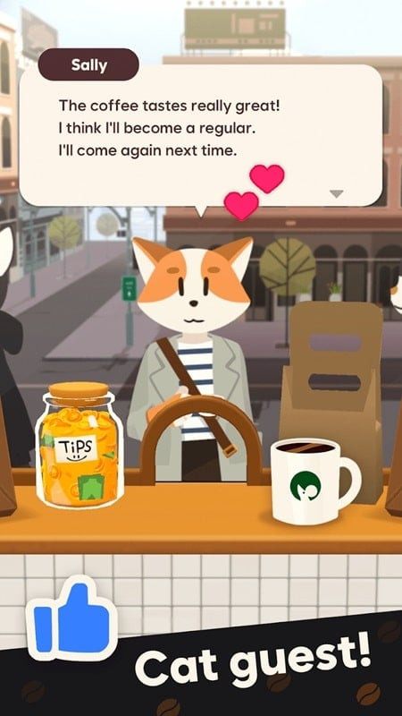 Building your cafe in Tiny Cafe MOD APK