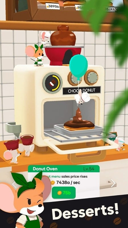 Hiring staff in Tiny Cafe MOD APK