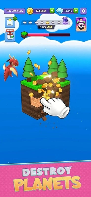 Tiny Worlds MOD APK dragon collection screenshot