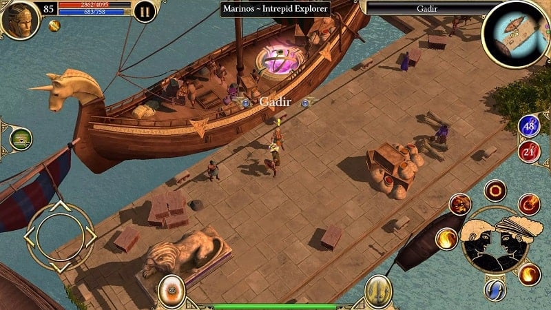 Titan Quest MOD APK download button