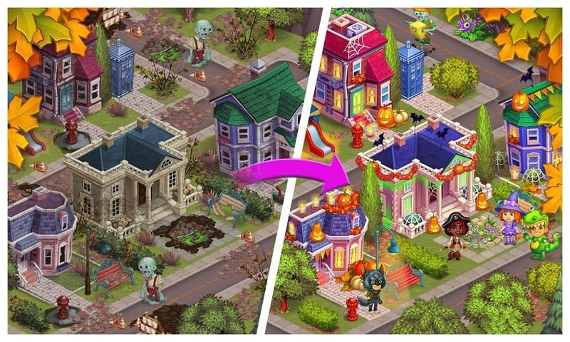 Hosting parties in Monster Farm MOD APK