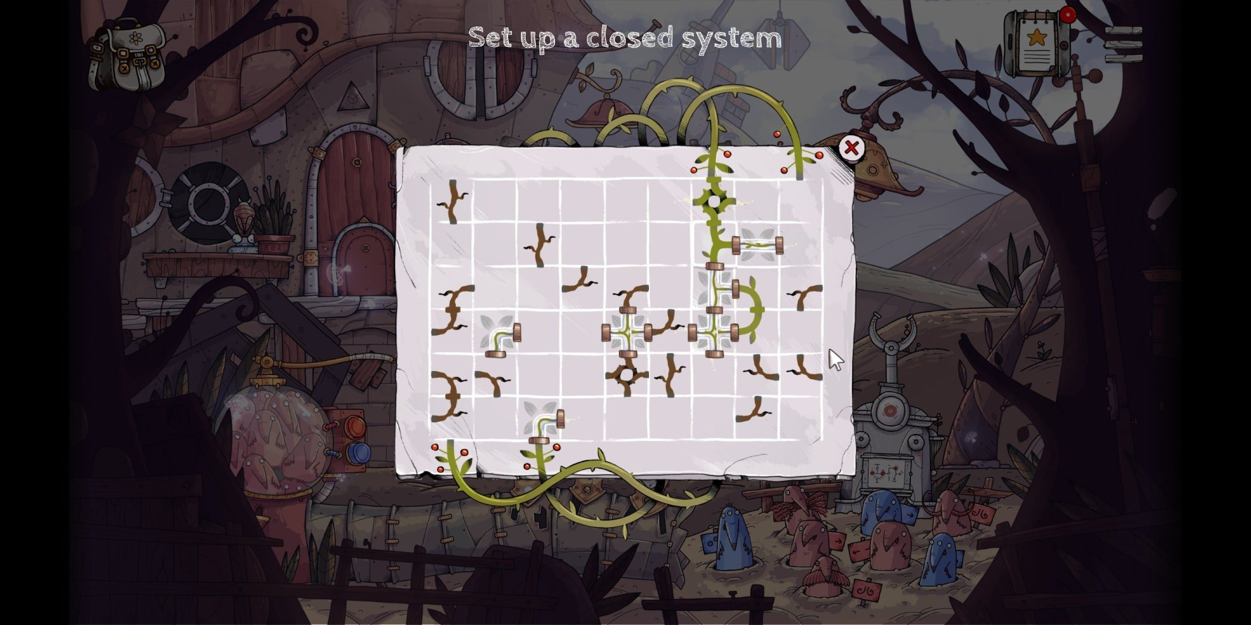 TOHU gameplay screenshot showing a puzzle