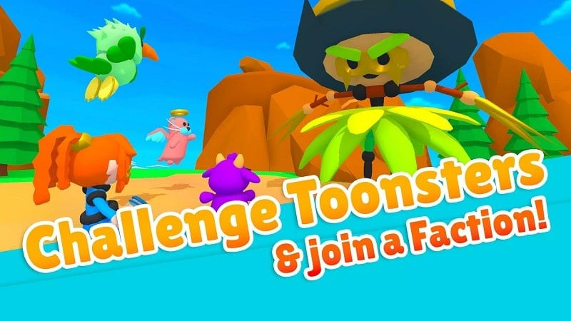 Monster team in Toonsters: Crossing Worlds APK