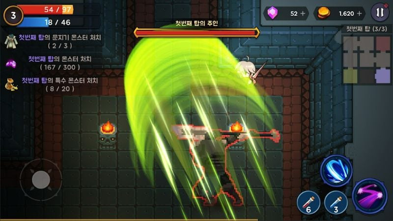 Tower And Swords boss battle screenshot