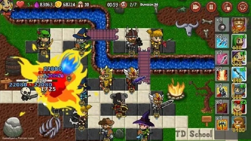 Tower Defense School 2 Android Gameplay