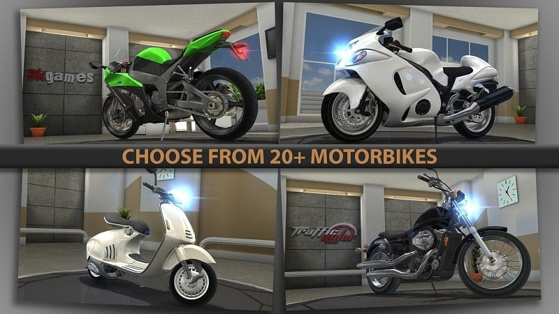 Traffic Rider MOD APK download screenshot