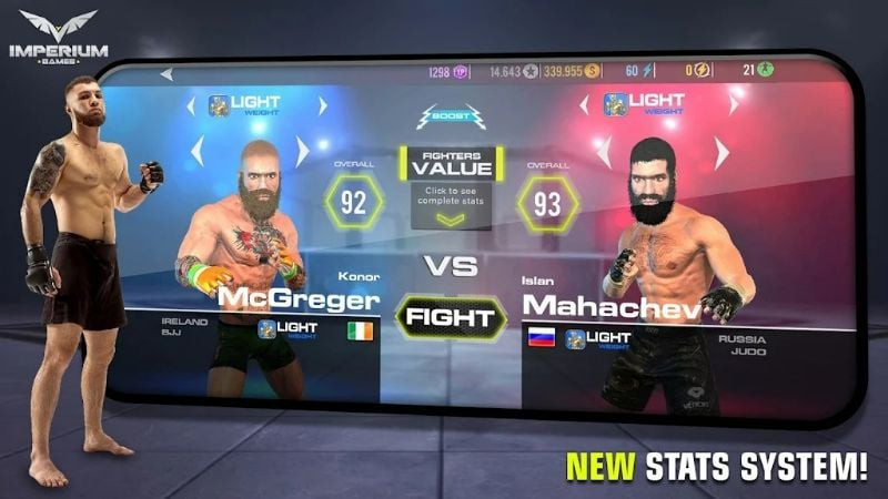 Experience Ultimate Fighting with MMA Fighting Clash 23 on Android