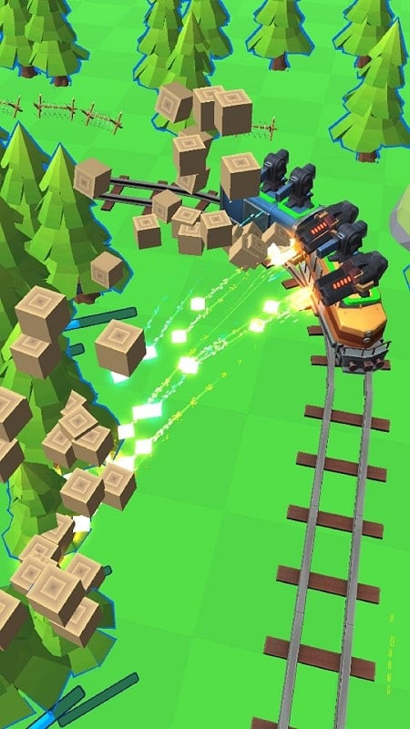 Train Adventure MOD APK screenshot showcasing battle towers