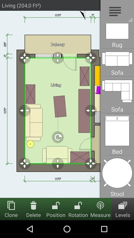 Trang trí nội thất với Floor Plan Creator