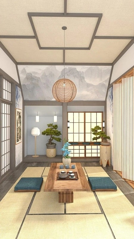 Decorating a room in Solitaire Zen Home Design MOD