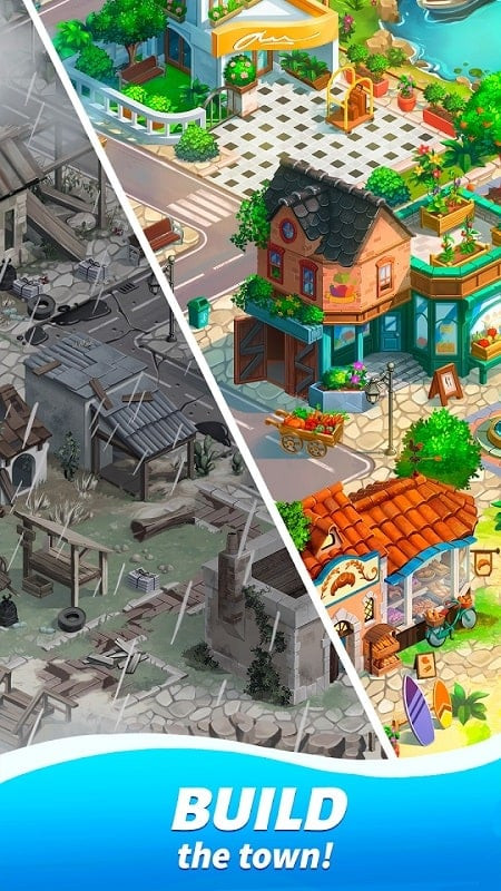 Variety of items in Travel Town MOD APK