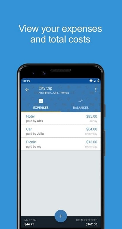 Tricount MOD APK minimal interface