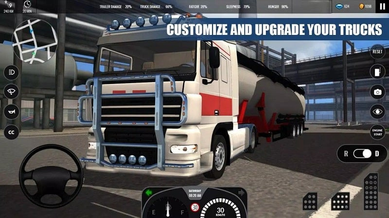 Truck Simulator PRO Europe various trucks