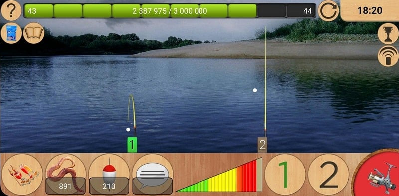 True Fishing MOD APK interface screenshot