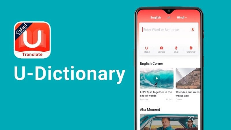 Từ điển U-Dictionary trên điện thoại