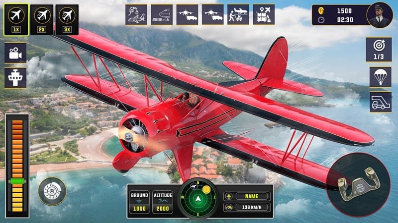 Fly freely with the free Airplane Games 3D MOD APK