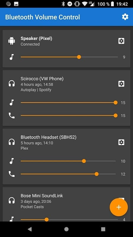 Customizing Volume Levels