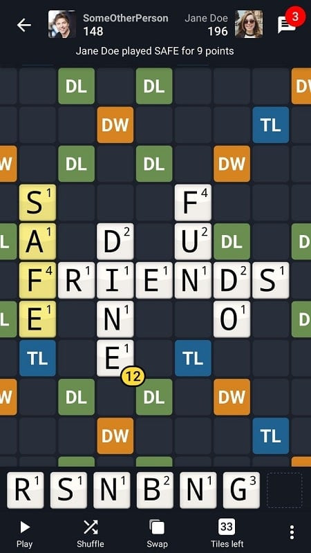 Customizing the Letter Board in Wordfeud Premium