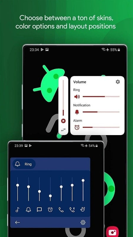 Tùy chỉnh giao diện Ultra Volume Control Styles trên Android