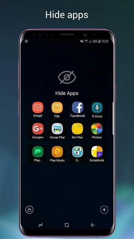 Customizing the interface with Super S9 Launcher MOD APK