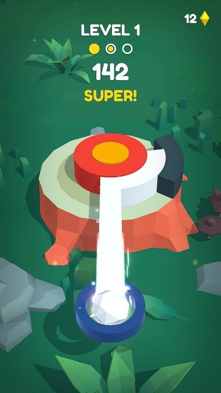 Twist Hit! MOD APK Screenshot showing gameplay