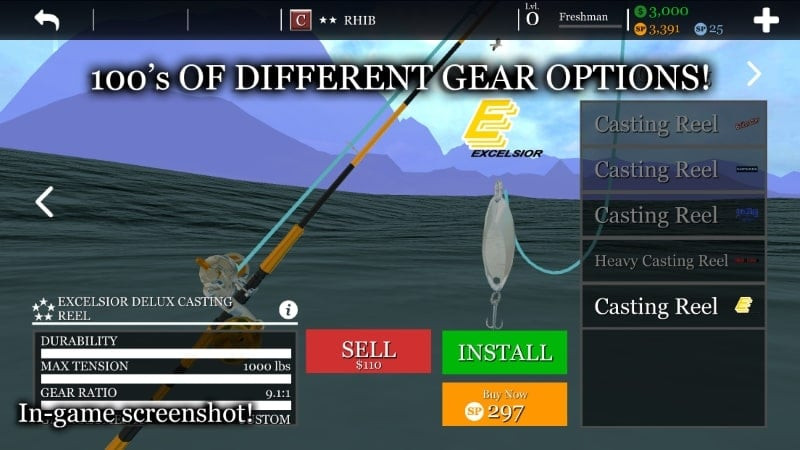 uCaptain fish species screenshot