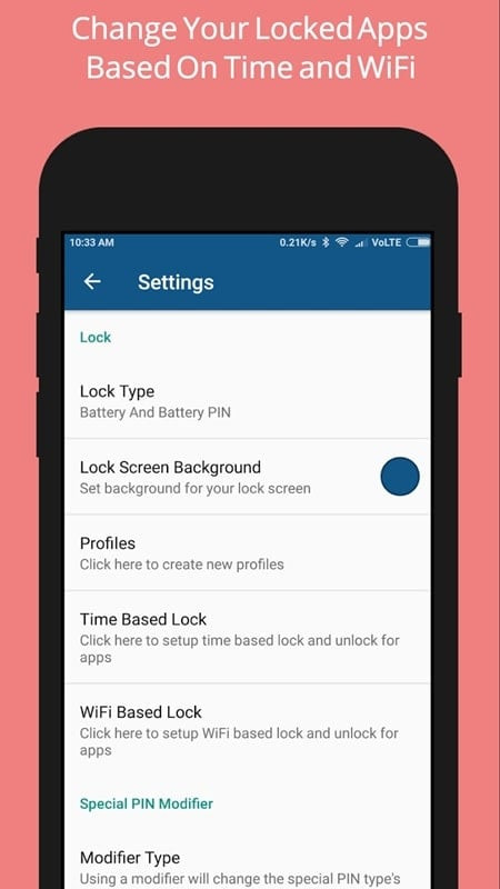 Wi-Fi network app locking feature in Ultra Lock