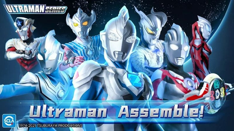 Ultraman: Fighting Heroes MOD APK character select screen