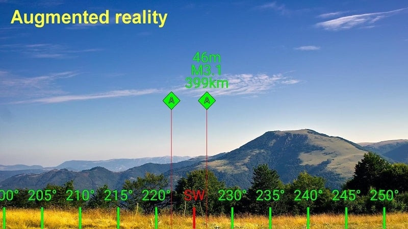 Ứng dụng Earthquake Network Pro trên điện thoại