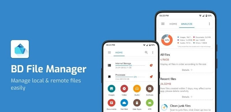 Ứng dụng quản lý tệp tin BD File Manager File Explorer