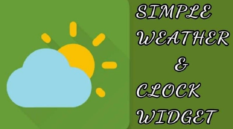 Ứng dụng thời tiết Simple Weather & Clock Widget