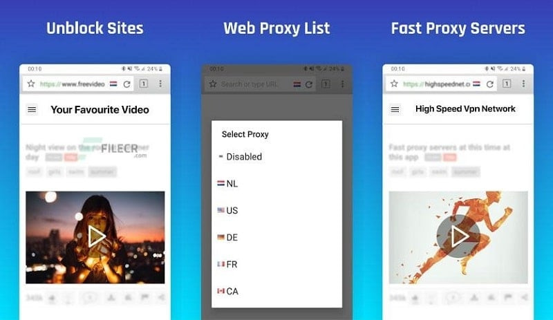 Ứng dụng Unblock site VPN proxy browser