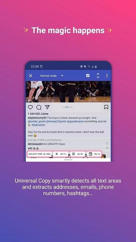 Universal Copy MOD APK Sharing Feature