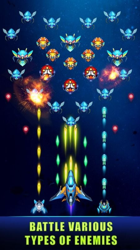 Universe Invader: Alien Attack gameplay on Android